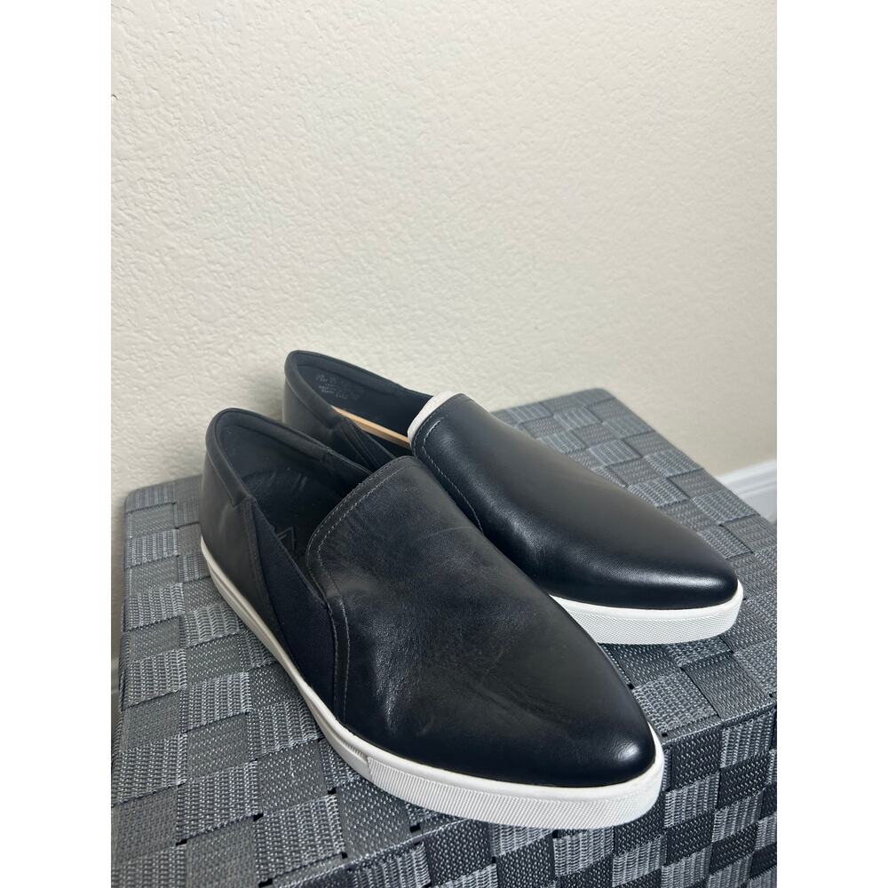 NEW 27 Edit Naturalizer Tyra Slip On Women's Size 7.5 Black Leather Shoes Office - Picture 2 of 13
